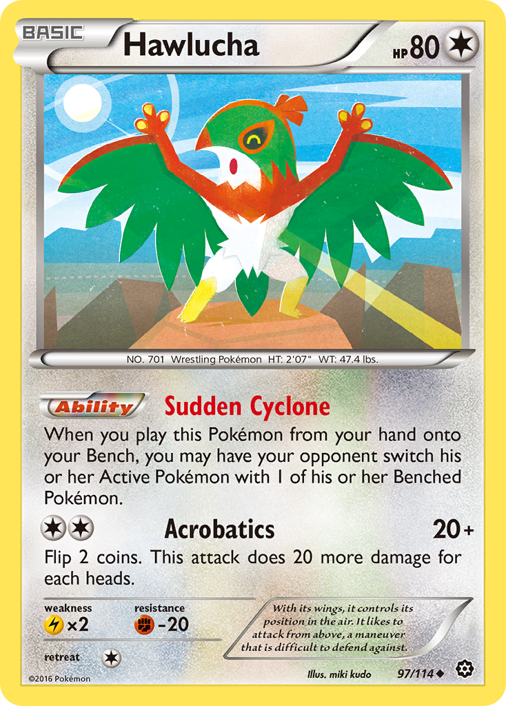 Hawlucha (97/114) [XY: Steam Siege] | Dumpster Cat Games