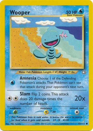 Wooper (82/111) [Neo Genesis Unlimited] | Dumpster Cat Games