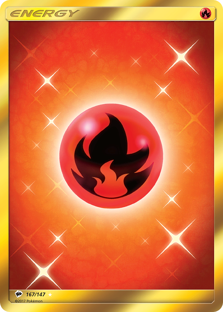 Fire Energy (167/147) [Sun & Moon: Burning Shadows] | Dumpster Cat Games