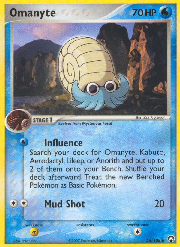 Omanyte (56/108) [EX: Power Keepers] | Dumpster Cat Games