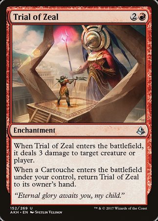 Trial of Zeal [Amonkhet] | Dumpster Cat Games