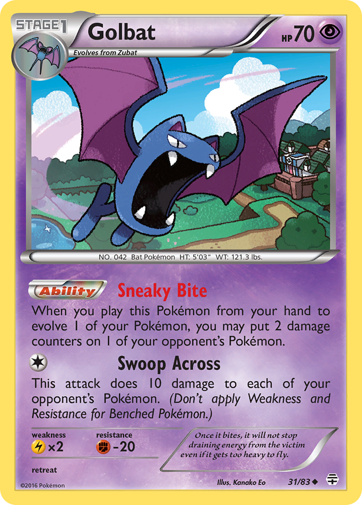 Golbat (31/83) [XY: Generations] | Dumpster Cat Games