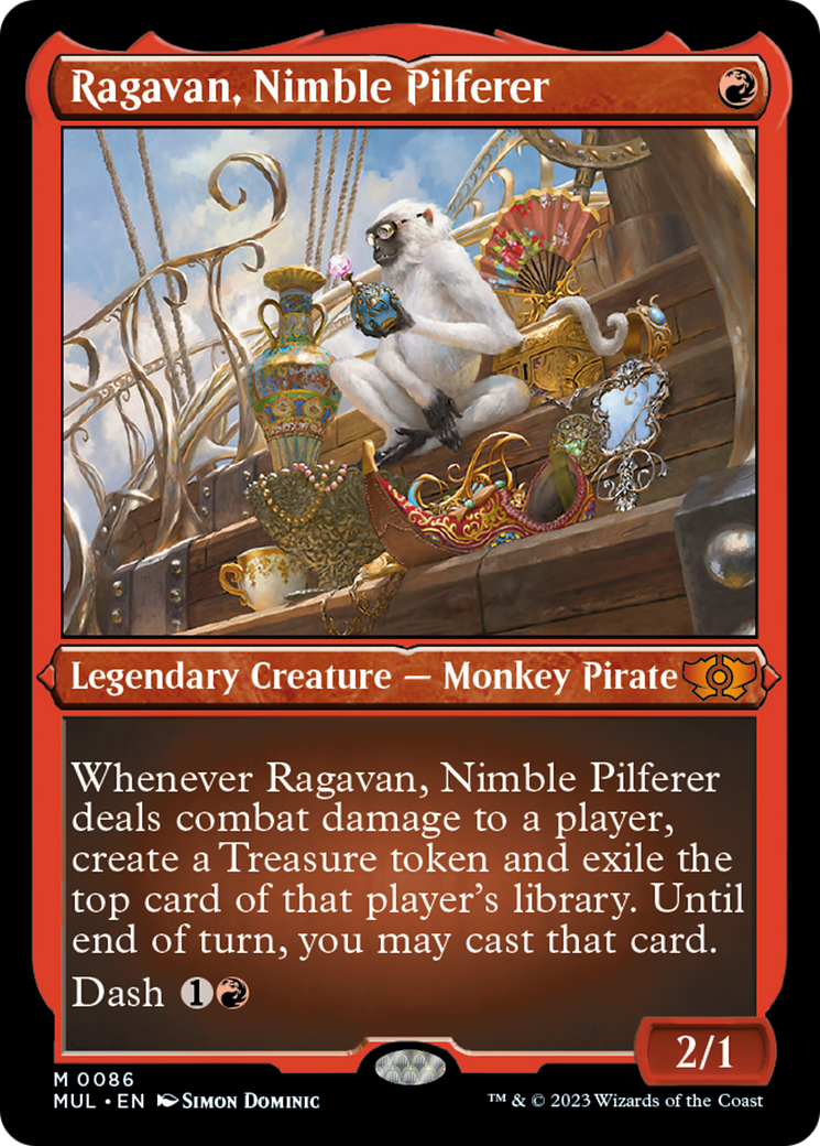 Ragavan, Nimble Pilferer (Foil Etched) [Multiverse Legends] | Dumpster Cat Games