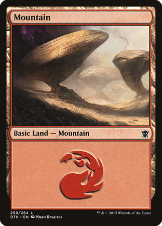 Mountain (259) [Dragons of Tarkir] | Dumpster Cat Games