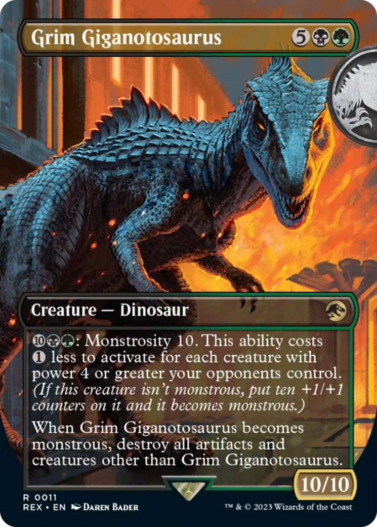 Grim Giganotosaurus (Borderless) [Jurassic World Collection] | Dumpster Cat Games