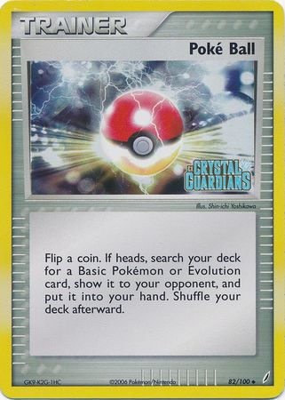 Poke Ball (82/100) (Stamped) [EX: Crystal Guardians] | Dumpster Cat Games