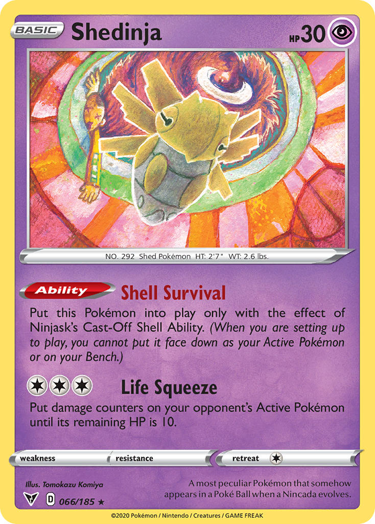 Shedinja (066/185) [Sword & Shield: Vivid Voltage] | Dumpster Cat Games