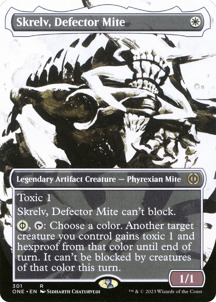 Skrelv, Defector Mite (Borderless Ichor) [Phyrexia: All Will Be One] | Dumpster Cat Games