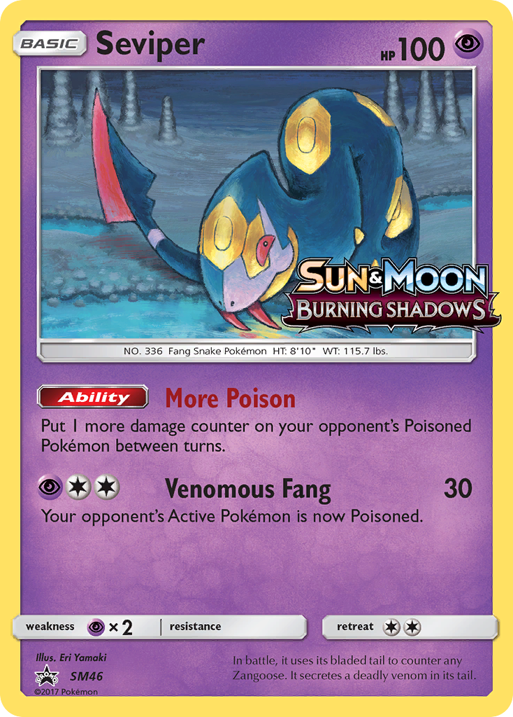 Seviper (SM46) [Sun & Moon: Black Star Promos] | Dumpster Cat Games