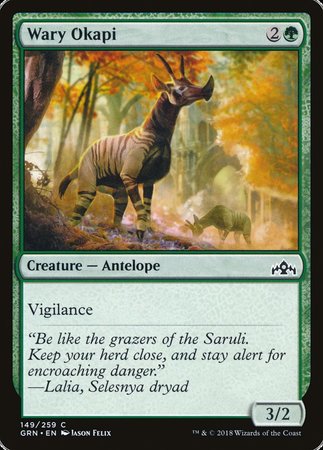 Wary Okapi [Guilds of Ravnica] | Dumpster Cat Games