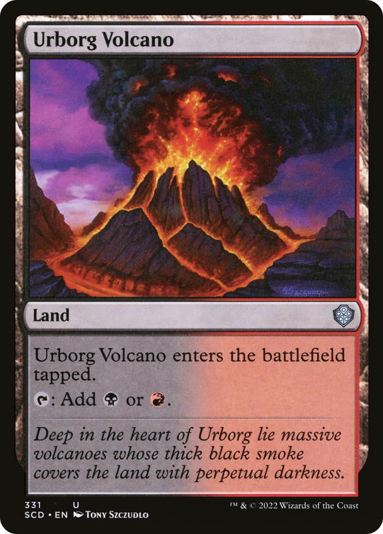 Urborg Volcano [Starter Commander Decks] | Dumpster Cat Games