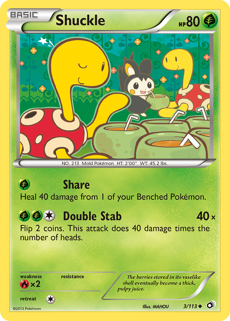 Shuckle (3/113) [Black & White: Legendary Treasures] | Dumpster Cat Games