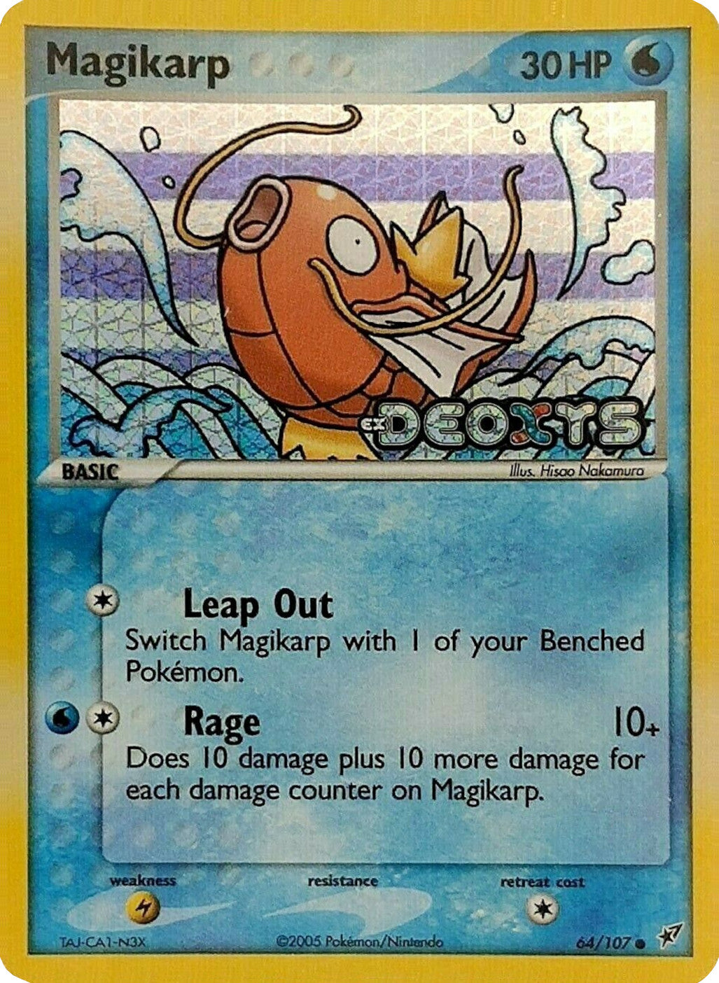 Magikarp (64/107) (Stamped) [EX: Deoxys] | Dumpster Cat Games