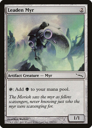 Leaden Myr [Mirrodin] | Dumpster Cat Games