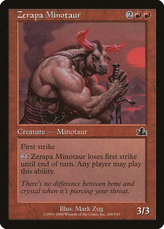 Zerapa Minotaur [Prophecy] | Dumpster Cat Games