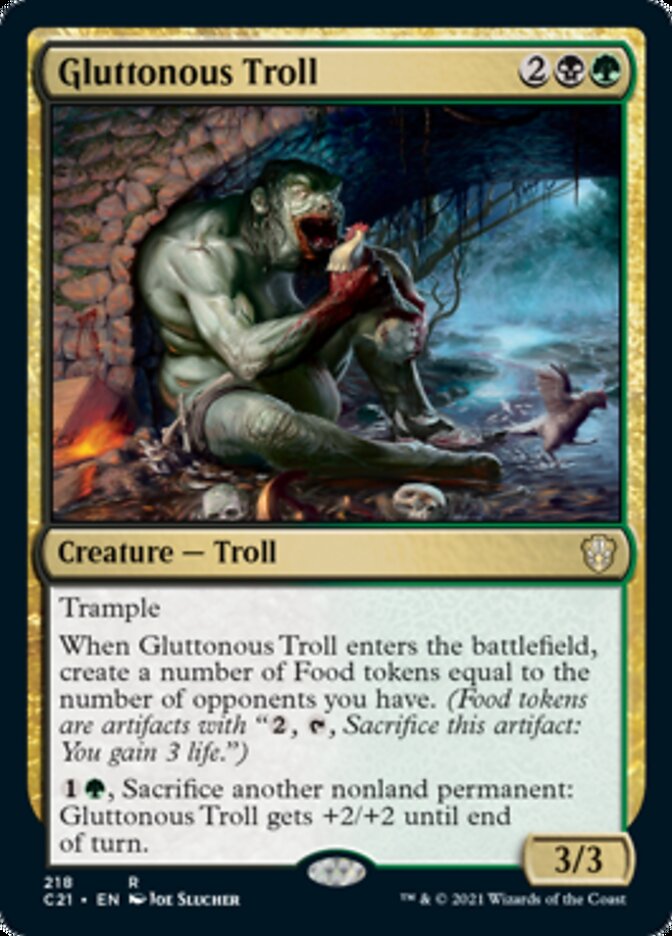 Gluttonous Troll [Commander 2021] | Dumpster Cat Games