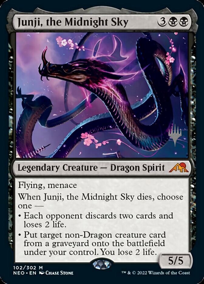 Junji, the Midnight Sky (Promo Pack) [Kamigawa: Neon Dynasty Promos] | Dumpster Cat Games