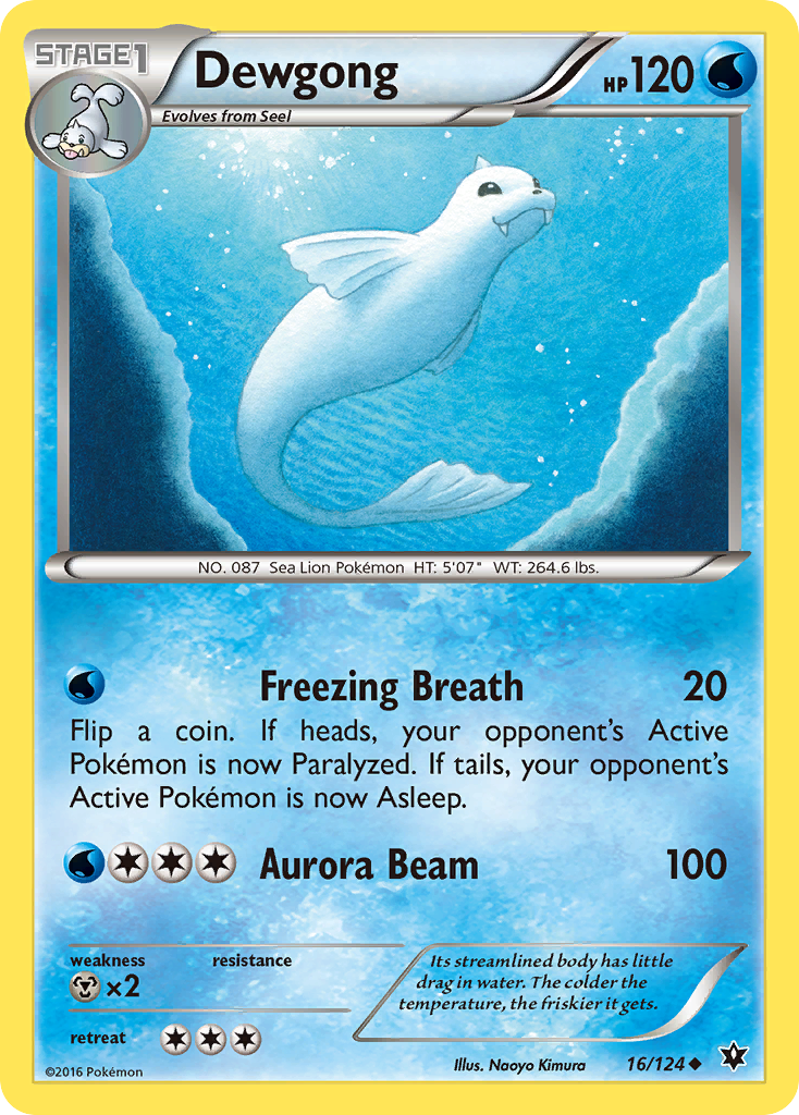 Dewgong (16/124) [XY: Fates Collide] | Dumpster Cat Games