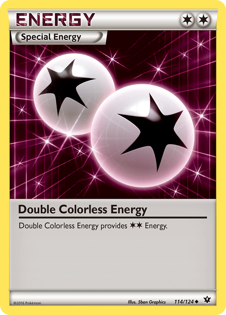 Double Colorless Energy (114/124) [XY: Fates Collide] | Dumpster Cat Games