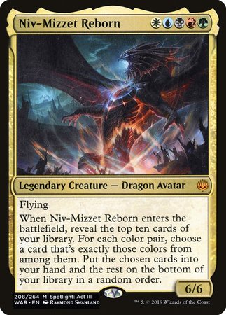 Niv-Mizzet Reborn [War of the Spark] | Dumpster Cat Games