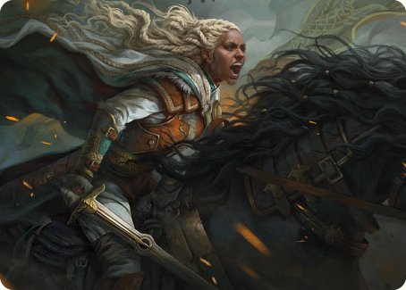 Eowyn, Fearless Knight Art Card [The Lord of the Rings: Tales of Middle-earth Art Series] | Dumpster Cat Games