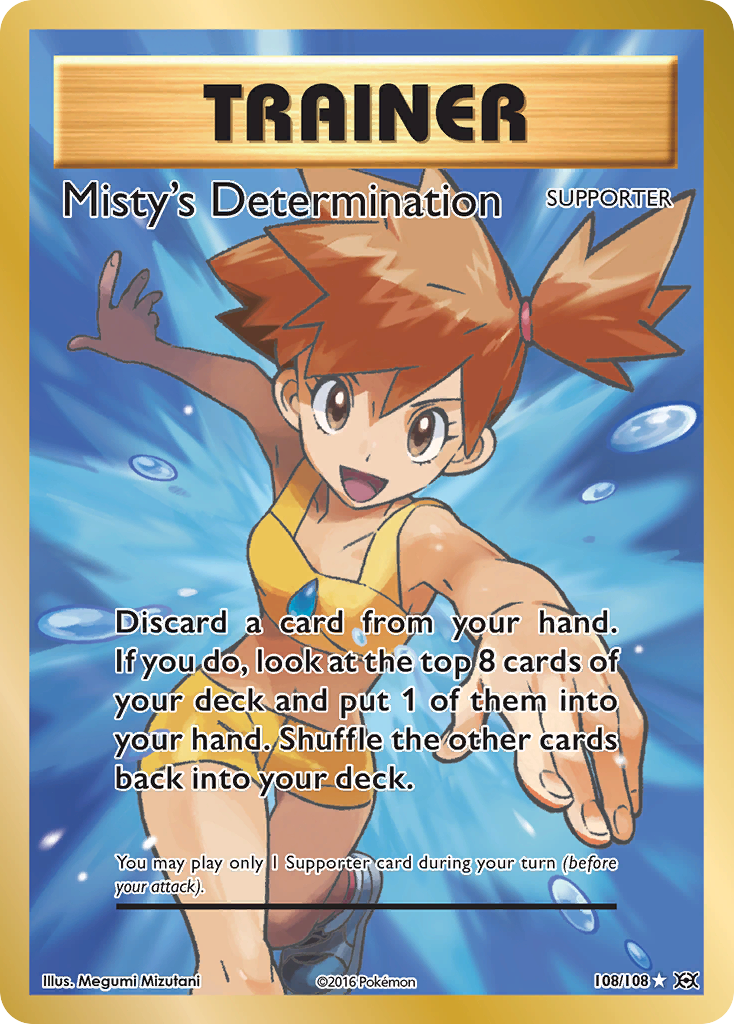 Misty's Determination (108/108) [XY: Evolutions] | Dumpster Cat Games