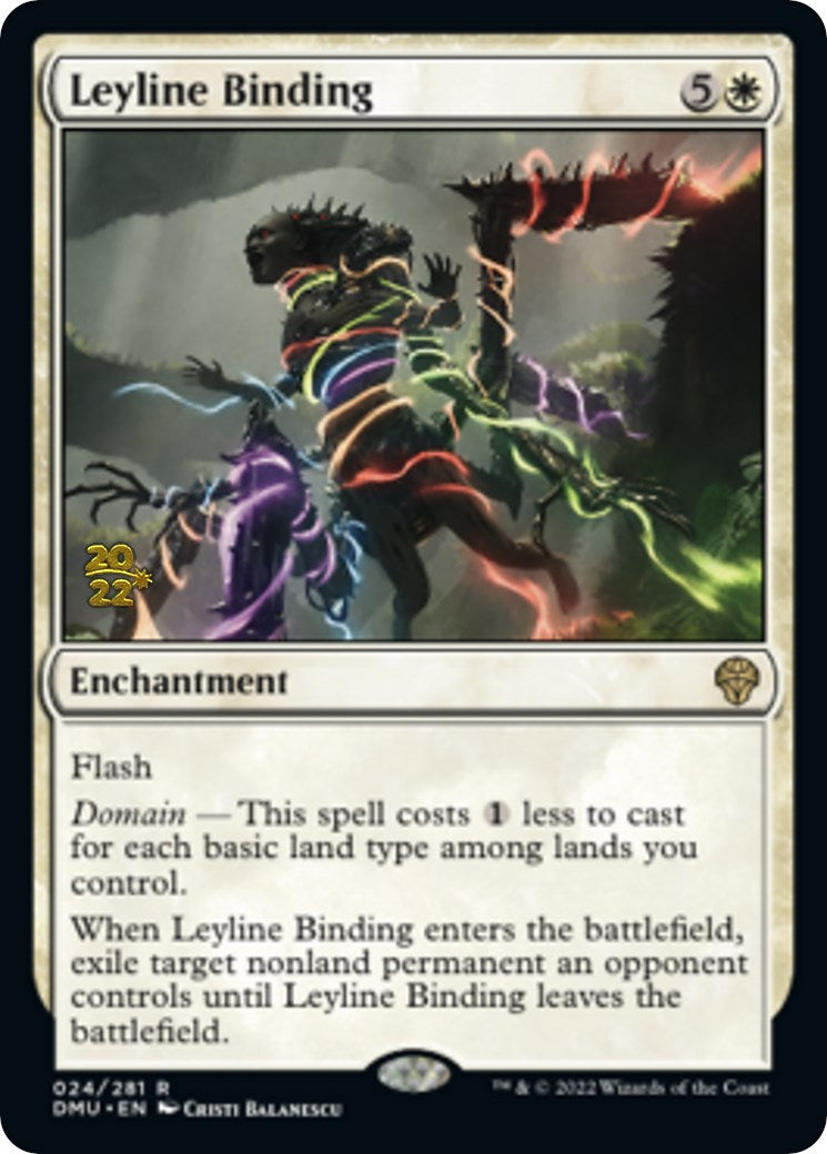 Leyline Binding [Dominaria United Prerelease Promos] | Dumpster Cat Games