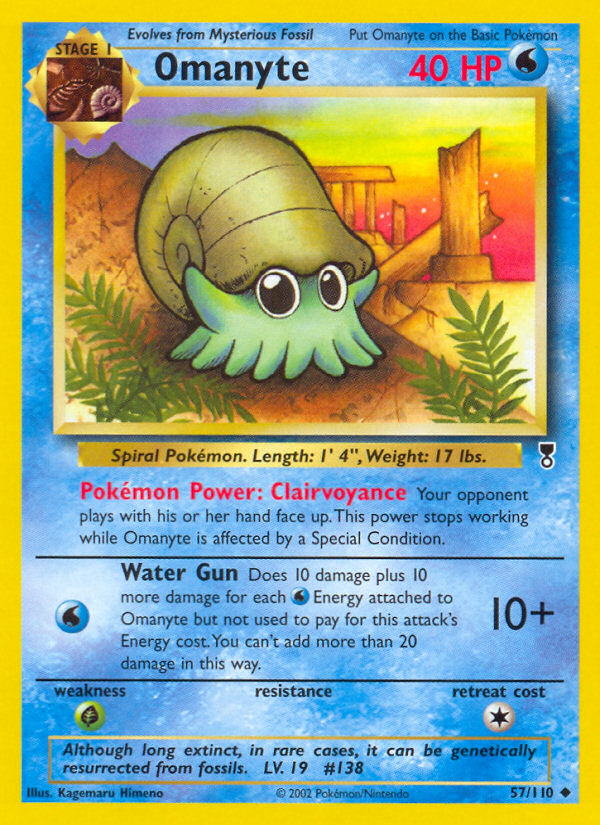 Omanyte (57/110) [Legendary Collection] | Dumpster Cat Games