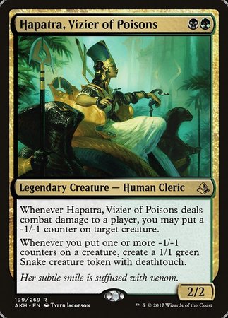 Hapatra, Vizier of Poisons [Amonkhet] | Dumpster Cat Games