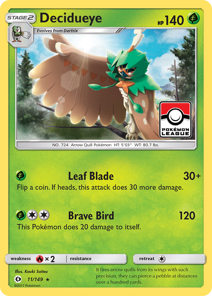 Decidueye (11/149) [Sun & Moon: Base Set] | Dumpster Cat Games