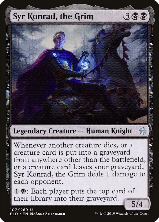 Syr Konrad, the Grim [Throne of Eldraine] | Dumpster Cat Games