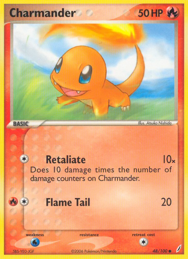 Charmander (48/100) [EX: Crystal Guardians] | Dumpster Cat Games