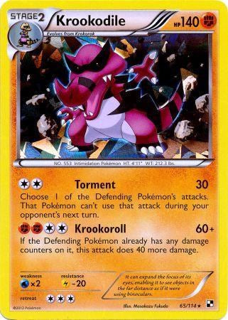 Krookodile (65/114) (Cracked Ice Holo) [Black & White: Base Set] | Dumpster Cat Games