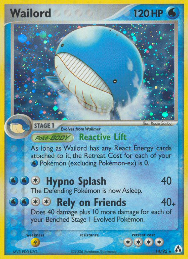 Wailord (14/92) [EX: Legend Maker] | Dumpster Cat Games