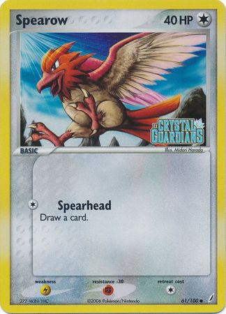 Spearow (61/100) (Stamped) [EX: Crystal Guardians] | Dumpster Cat Games