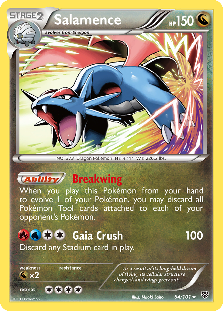 Salamence (64/101) [Black & White: Plasma Blast] | Dumpster Cat Games