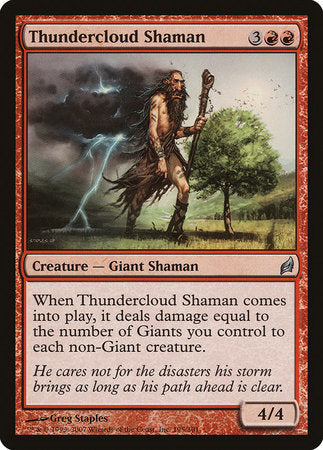 Thundercloud Shaman [Lorwyn] | Dumpster Cat Games