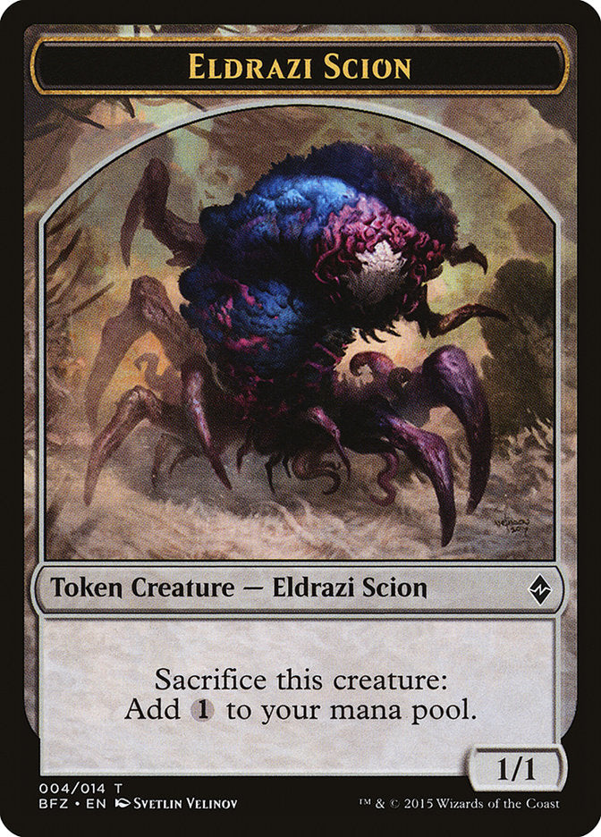 Eldrazi Scion (004/014) [Battle for Zendikar Tokens] | Dumpster Cat Games