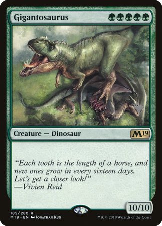 Gigantosaurus [Core Set 2019 Promos] | Dumpster Cat Games