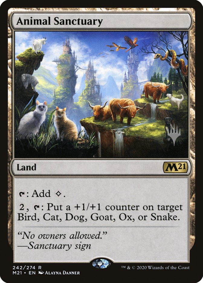 Animal Sanctuary (Promo Pack) [Core Set 2021 Promos] | Dumpster Cat Games