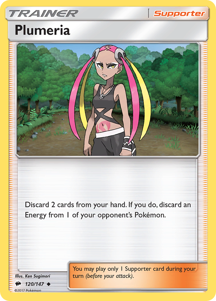 Plumeria (120/147) [Sun & Moon: Burning Shadows] | Dumpster Cat Games