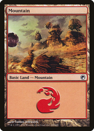 Mountain (245) [Scars of Mirrodin] | Dumpster Cat Games