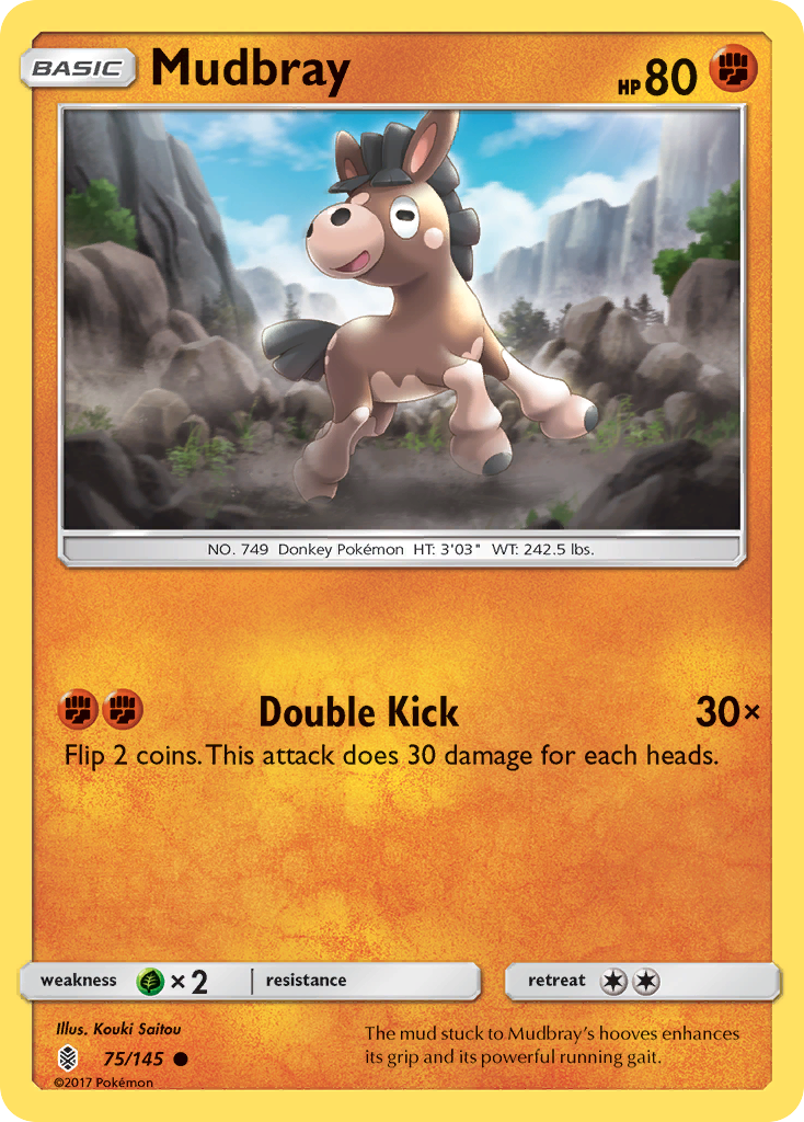 Mudbray (75/145) [Sun & Moon: Guardians Rising] | Dumpster Cat Games