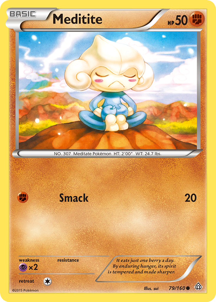 Meditite (79/160) [XY: Primal Clash] | Dumpster Cat Games