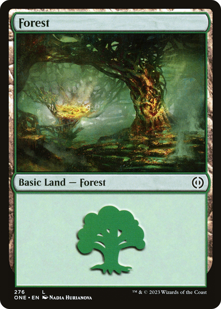 Forest (276) [Phyrexia: All Will Be One] | Dumpster Cat Games