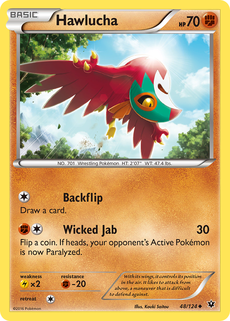 Hawlucha (48/124) [XY: Fates Collide] | Dumpster Cat Games