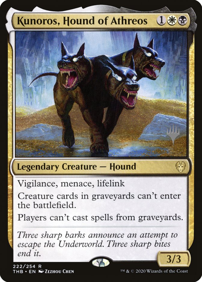 Kunoros, Hound of Athreos (Promo Pack) [Theros Beyond Death Promos] | Dumpster Cat Games