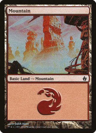 Mountain (31) [Premium Deck Series: Fire and Lightning] | Dumpster Cat Games