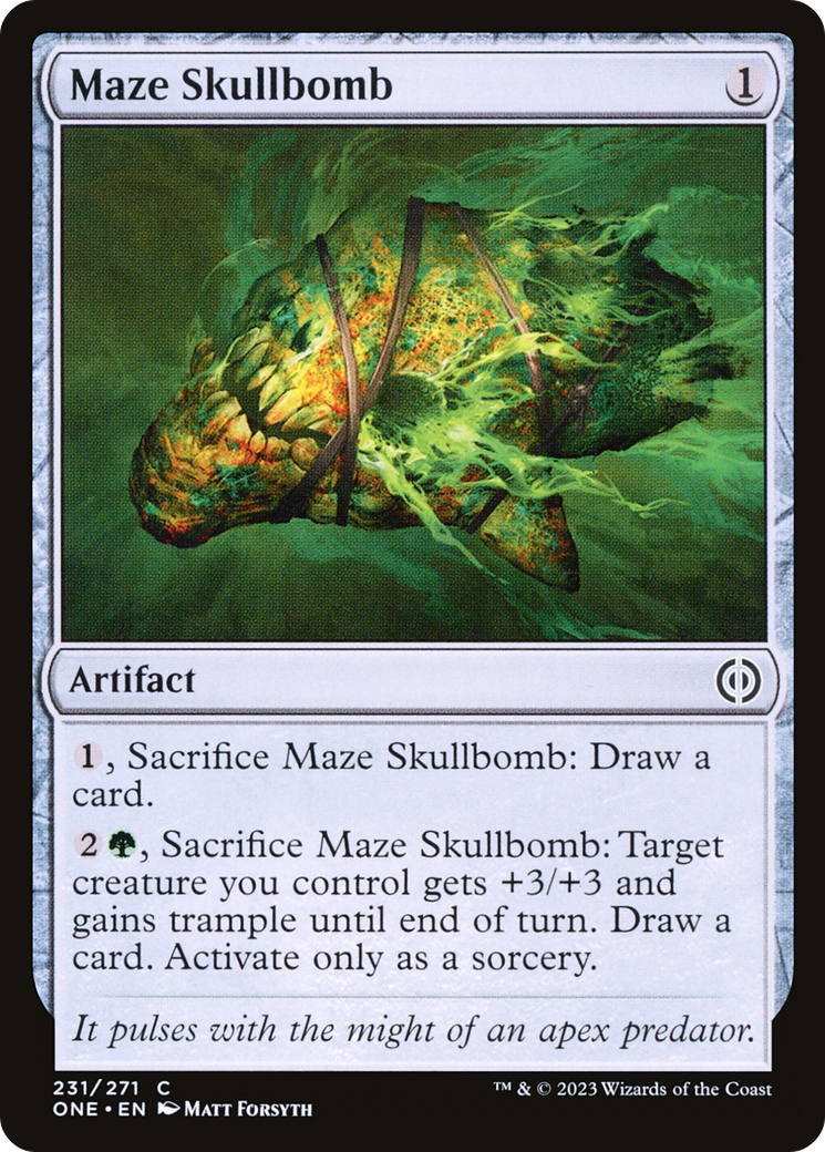 Maze Skullbomb [Phyrexia: All Will Be One] | Dumpster Cat Games