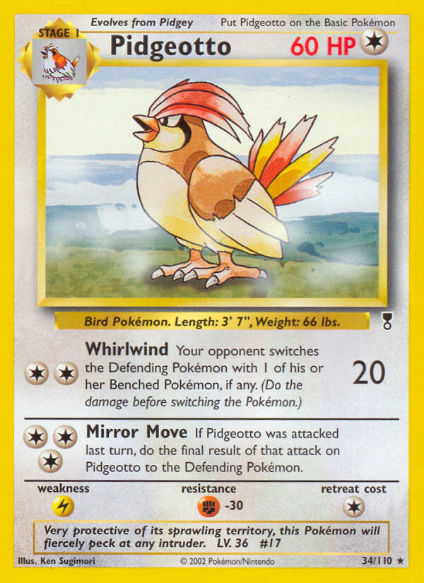 Pidgeotto (34/110) [Legendary Collection] | Dumpster Cat Games